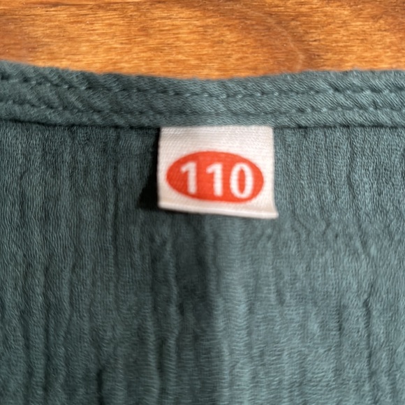 Sage green one piece infant outfit.  Size 18 months. - Picture 4 of 6